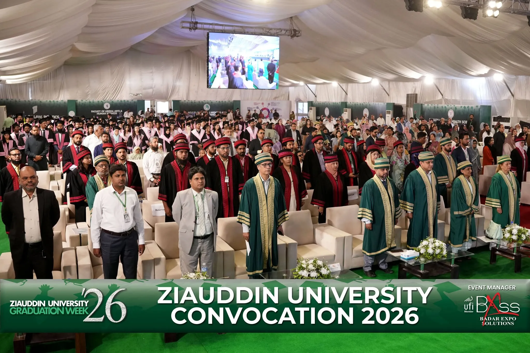 Large scale convocation and corporate event managed by BXSS